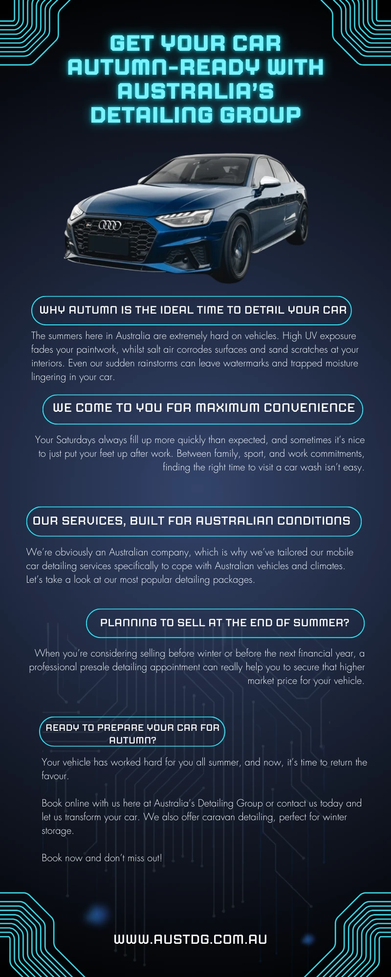 Get Your Car Autumn-Ready with Australia’s Detailing Group