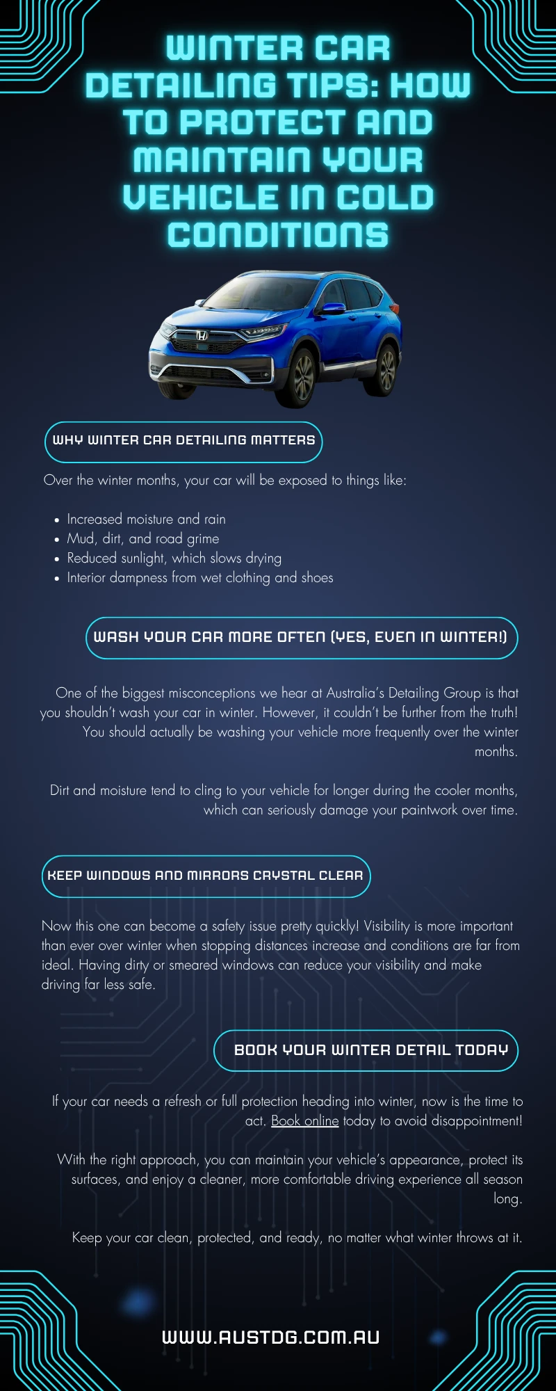 Winter car detailing tips