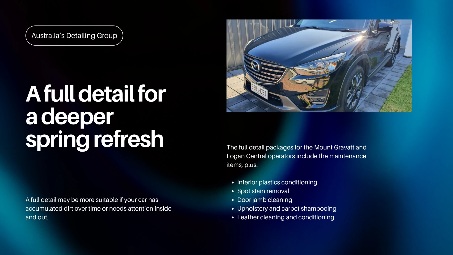 spring car detailing